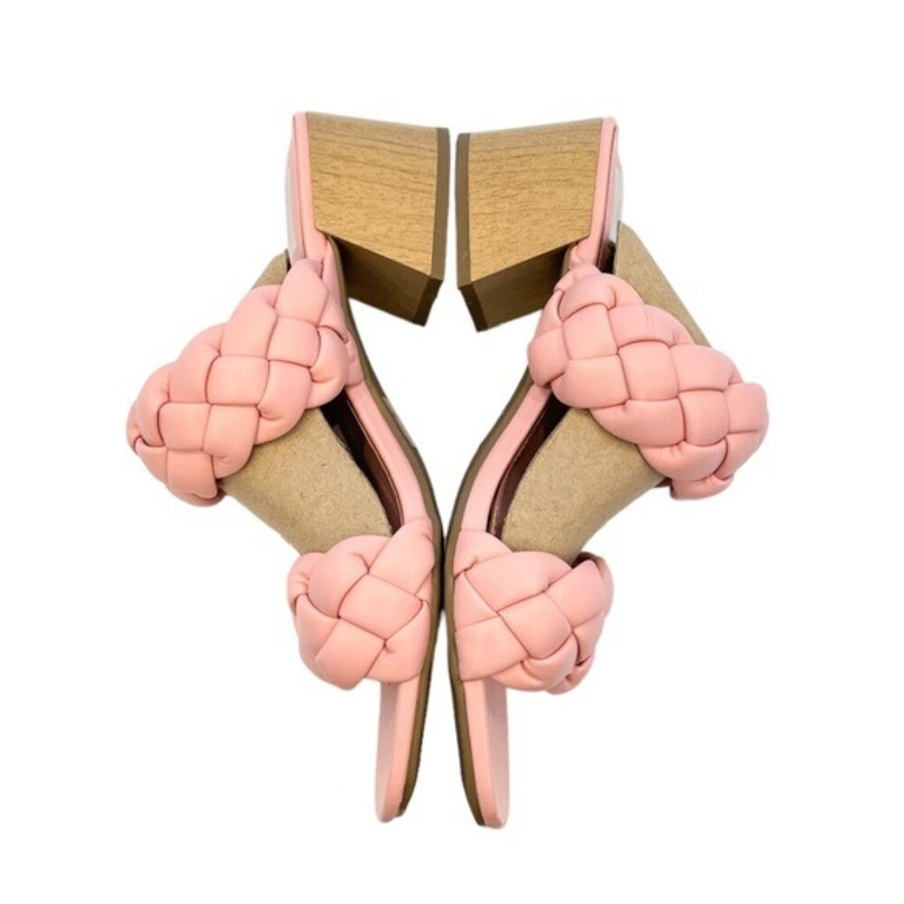 DV by Dolce Vita Braided Block Heel Stacey Pink Sandal 8.5 M - Picture 3 of 6